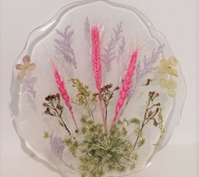 Создание подноса из эпоксидной смолы с сухоцветами «Лесная поляна» 