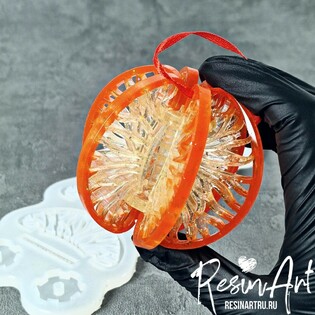 yolochnaya igrushka, mandarinka 611 Фото 