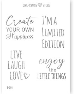 naklejka seriya Beauty Words e-001, serebro Фото 