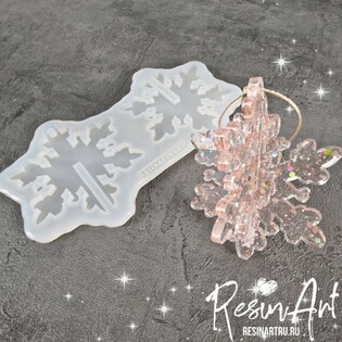 yolochnaya igrushka, snezhinka (613) Фото 