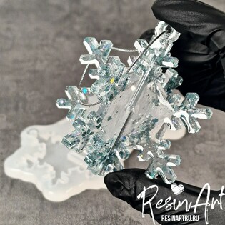 yolochnaya igrushka, snezhinka (608) Фото 