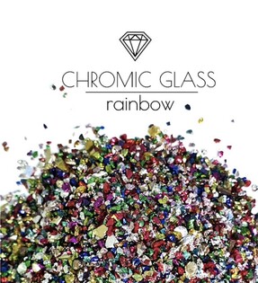 steklyannaya kroshka Chromic Glass, Rainbow Фото 