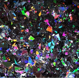 glitter serii FlakesGlitter, Black Jewel Фото 